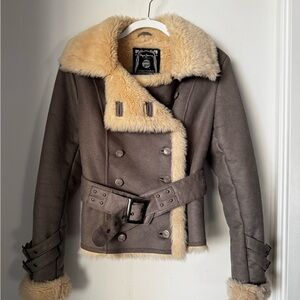 Women’s Shearling Jacket - Grey